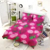 Fresh Raspberry Pink Background Bedding Set