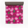 Fresh Raspberry Pink Background Fitted Sheet