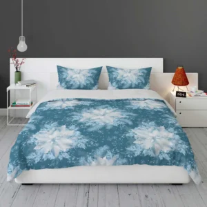 Frozen Snowflakes Winter Design Bedding Set 1