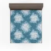 Frozen Snowflakes Winter Design Fitted Sheet