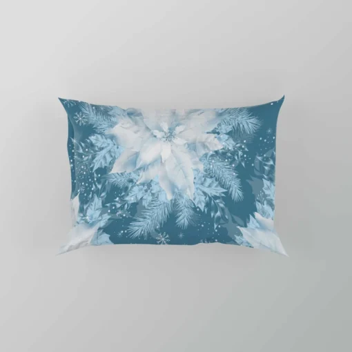 Frozen Snowflakes Winter Design Pillow Case