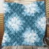 Frozen Snowflakes Winter Design Quilt Blanket