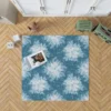 Frozen Snowflakes Winter Design Rug