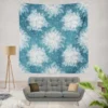 Frozen Snowflakes Winter Design Wall Tapestry