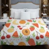 Fruit Pattern with Pears Duvet Cover