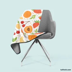 Fruit Pattern with Pears Fleece Blanket 2