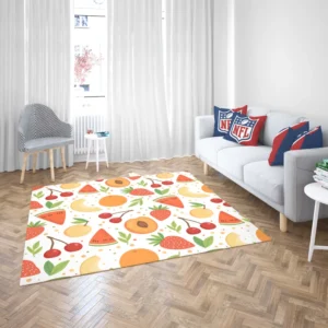 Fruit Pattern with Pears Rug 2