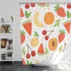 Fruit Pattern with Pears Shower Curtain