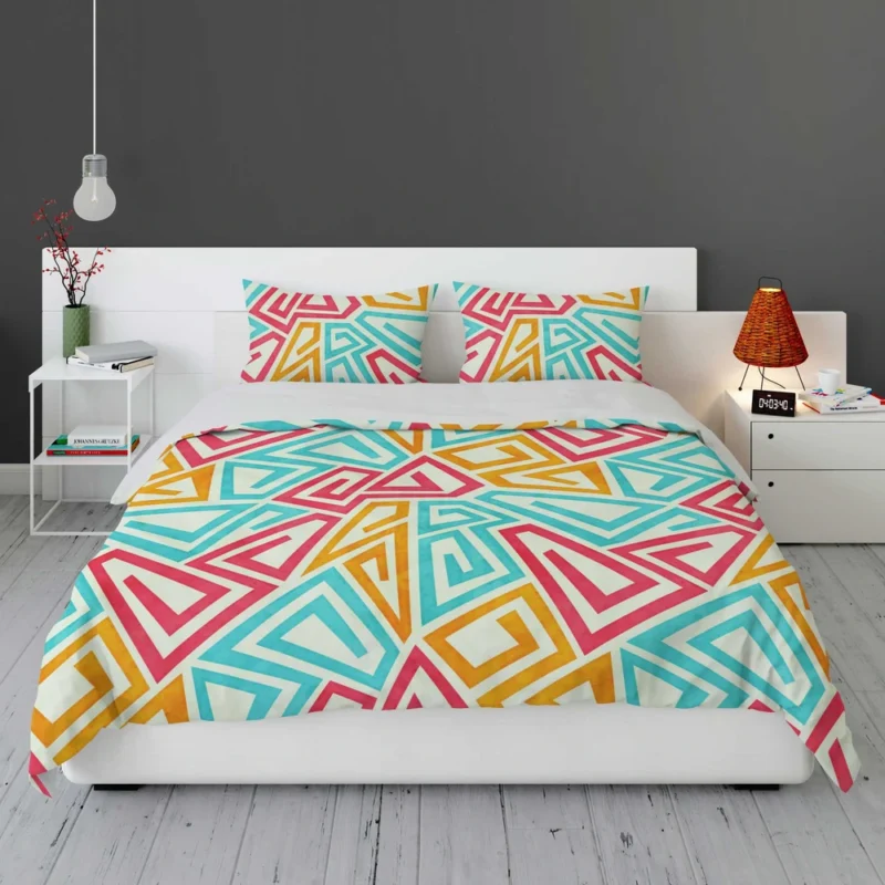 Funky Maze Seamless Pattern Bedding Set 1