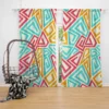 Funky Maze Seamless Pattern Curtain