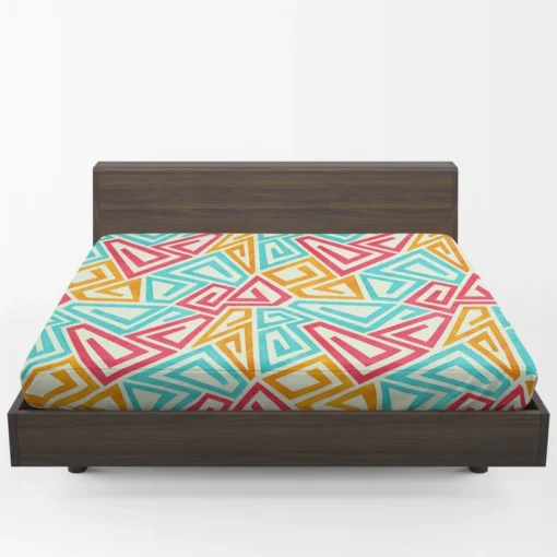 Funky Maze Seamless Pattern Fitted Sheet 1