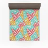 Funky Maze Seamless Pattern Fitted Sheet