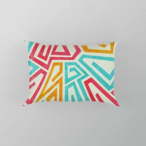 Funky Maze Seamless Pattern Pillow Case