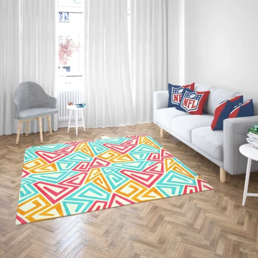 Funky Maze Seamless Pattern Rug 2