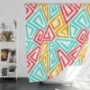 Funky Maze Seamless Pattern Shower Curtain