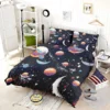 Futuristic Colorful Planets Bedding Set