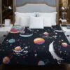 Futuristic Colorful Planets Duvet Cover