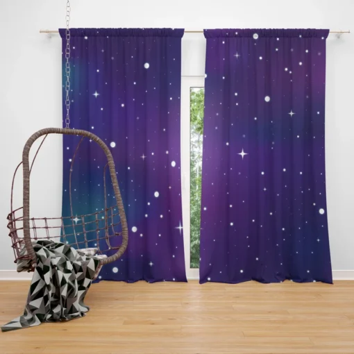 Galaxy Star Design Curtain