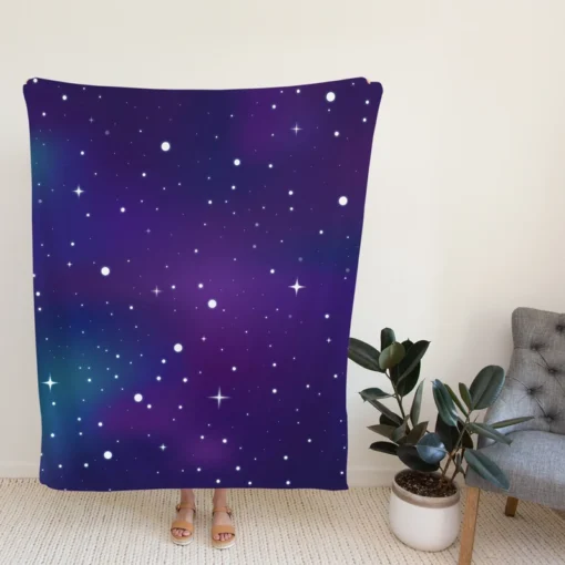 Galaxy Star Design Fleece Blanket