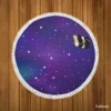 Galaxy Star Design Round Beach Towel