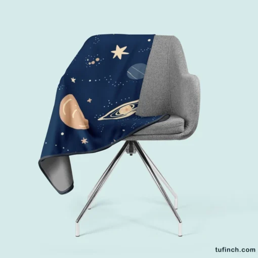 Galaxy Star Planets De Fleece Blanket 2