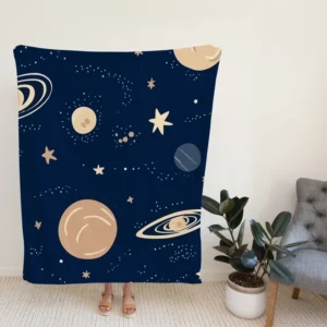 Galaxy Star Planets De Fleece Blanket