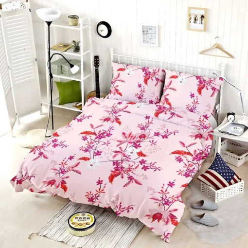 Gentle Garden Orchid Flowers Bedding Set