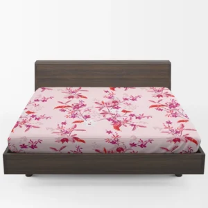 Gentle Garden Orchid Flowers Fitted Sheet 1