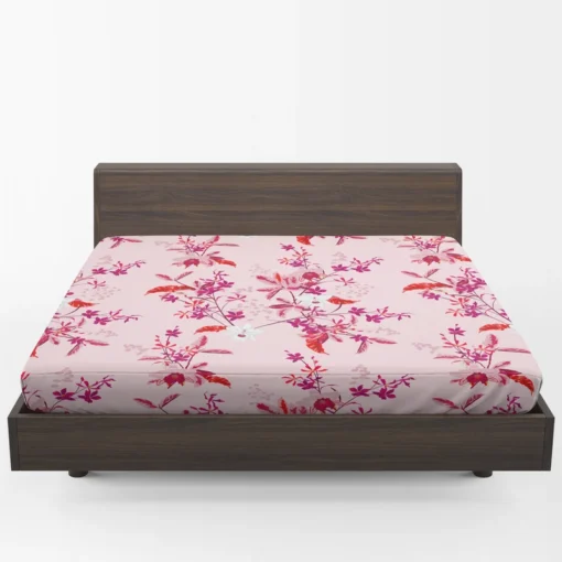 Gentle Garden Orchid Flowers Fitted Sheet 1