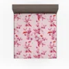 Gentle Garden Orchid Flowers Fitted Sheet