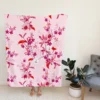 Gentle Garden Orchid Flowers Fleece Blanket