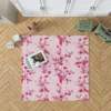 Gentle Garden Orchid Flowers Rug