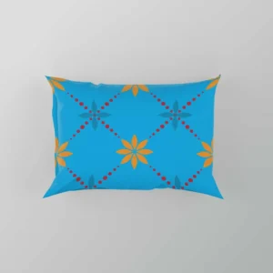 Geometric Botanical Pattern Pillow Case