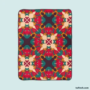 Geometric Design Pattern Fleece Blanket 1