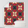 Geometric Design Pattern Sherpa Fleece Blanket