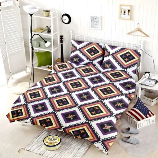 Geometric Ethnic Ikat Pattern Bedding Set