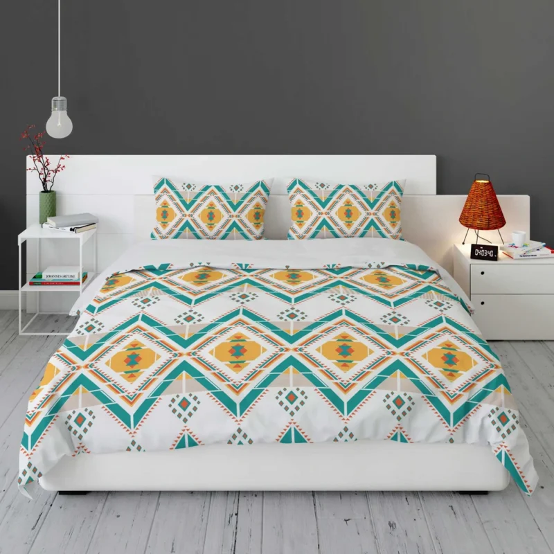 Geometric Ethnic Illustration Bedding Set 1