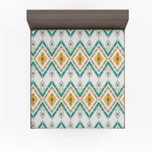 Geometric Ethnic Illustration Fitted Sheet