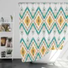 Geometric Ethnic Illustration Shower Curtain