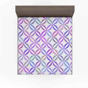 Geometric Floral Gradient Pattern Fitted Sheet