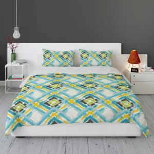 Geometric Ikat Abstract Design Bedding Set 1