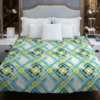 Geometric Ikat Abstract Design Duvet Cover