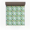 Geometric Ikat Abstract Design Fitted Sheet