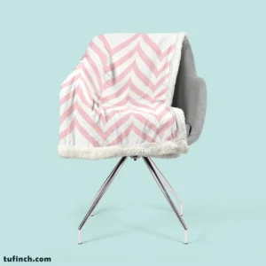 Geometric Ornament With Pink Stripes Sherpa Fleece Blanket 2