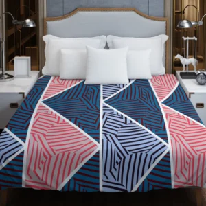 Geometric Tribal Mosaic Pattern Duvet Cover