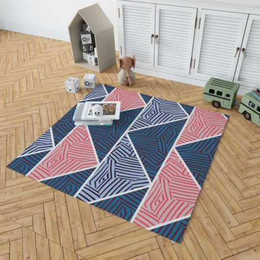 Geometric Tribal Mosaic Pattern Rug 1