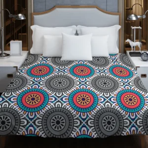 Geometrical Tile Design Duvet Cover