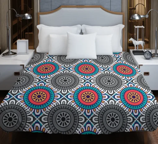 Geometrical Tile Design Duvet Cover