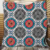 Geometrical Tile Design Quilt Blanket