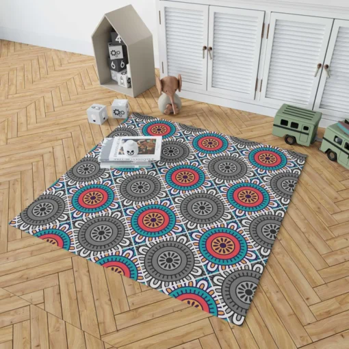 Geometrical Tile Design Rug 1